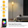 Arc Floor Lamps For Living Room,Modern Standing Lamp With Remote