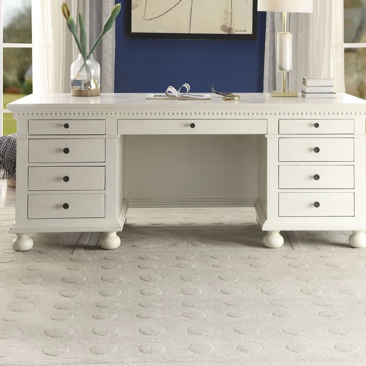 Canora Grey Executive Desk Wayfair