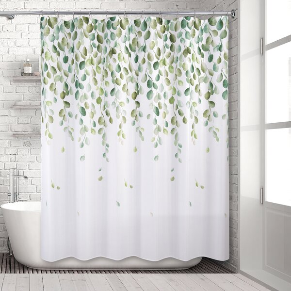 Waterproof Button Hole Shower Drapes For Your Bathtub Bathroom Decorations Multiple Sized Desk With Heart Shape Printed Showers Curtain