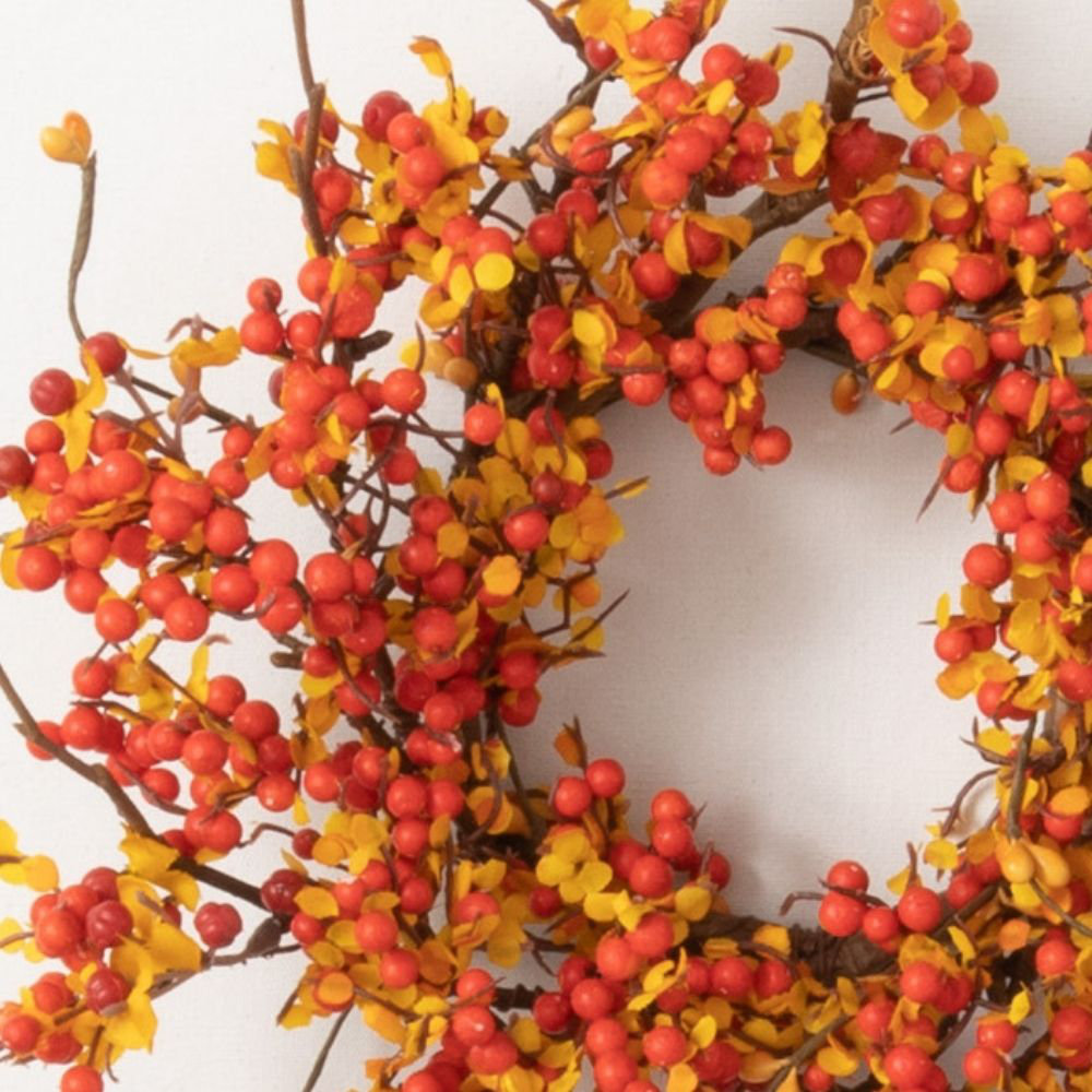 The Twillery Co.® Sunburg Faux Berry Wreath Wayfair