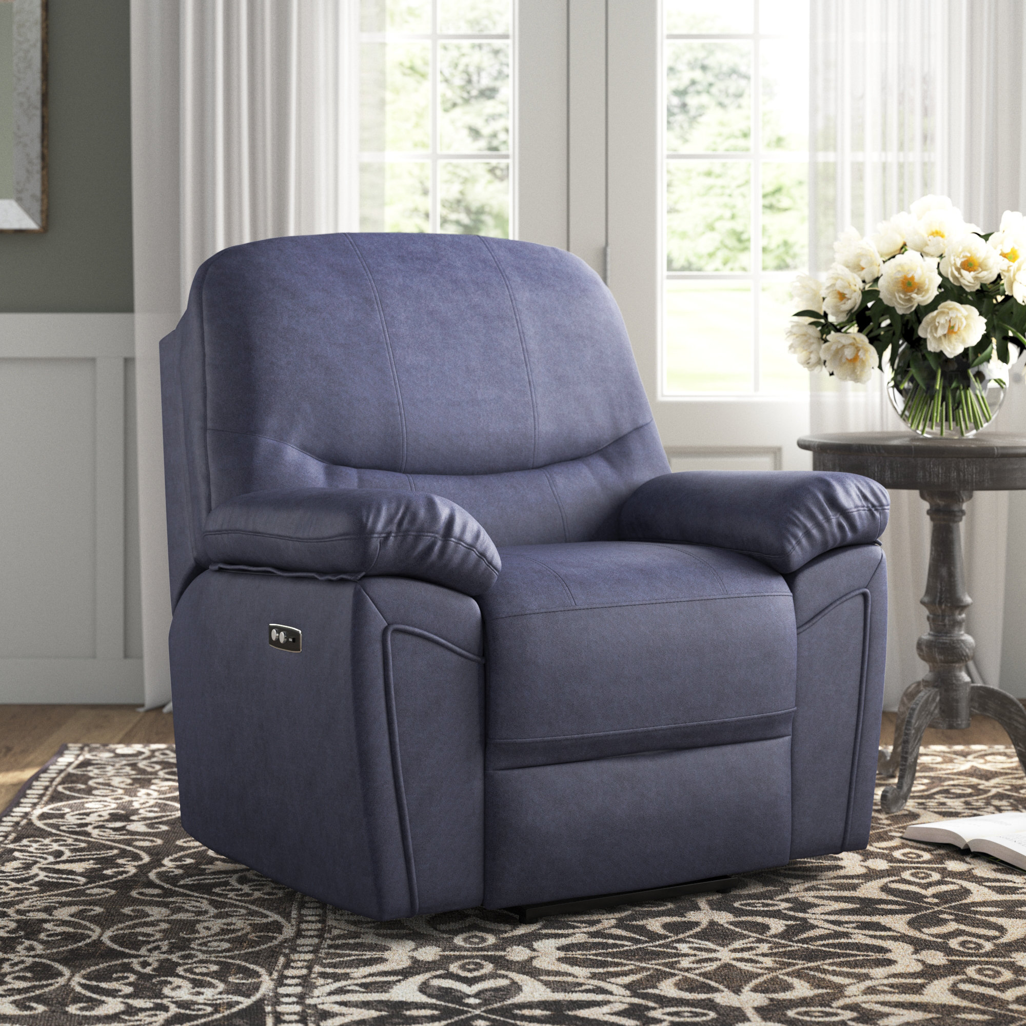 Lark Manor Oxnard Upholstered Recliner Wayfair