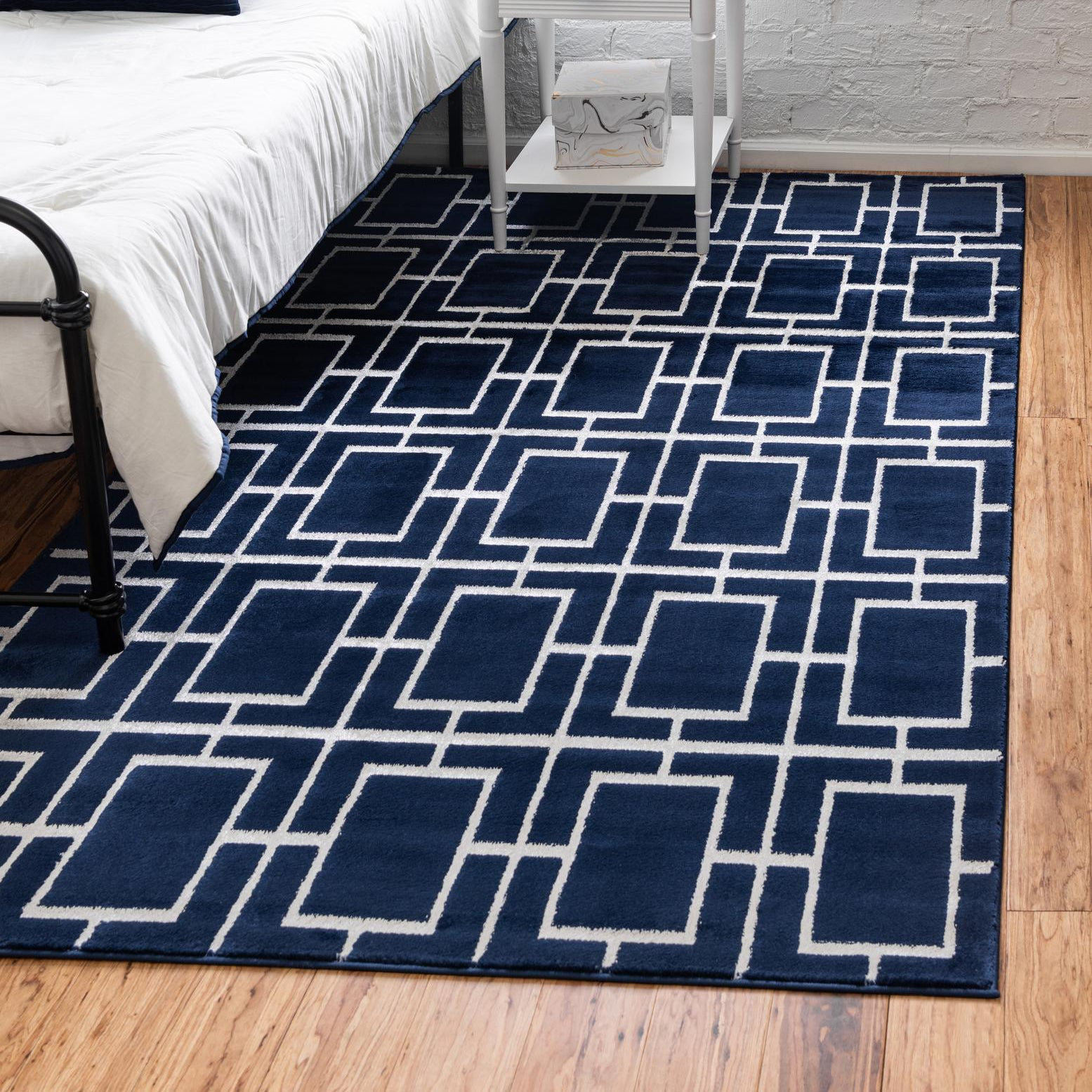 MarilynMonroe Glam Navy Blue Area Rug & Reviews Wayfair