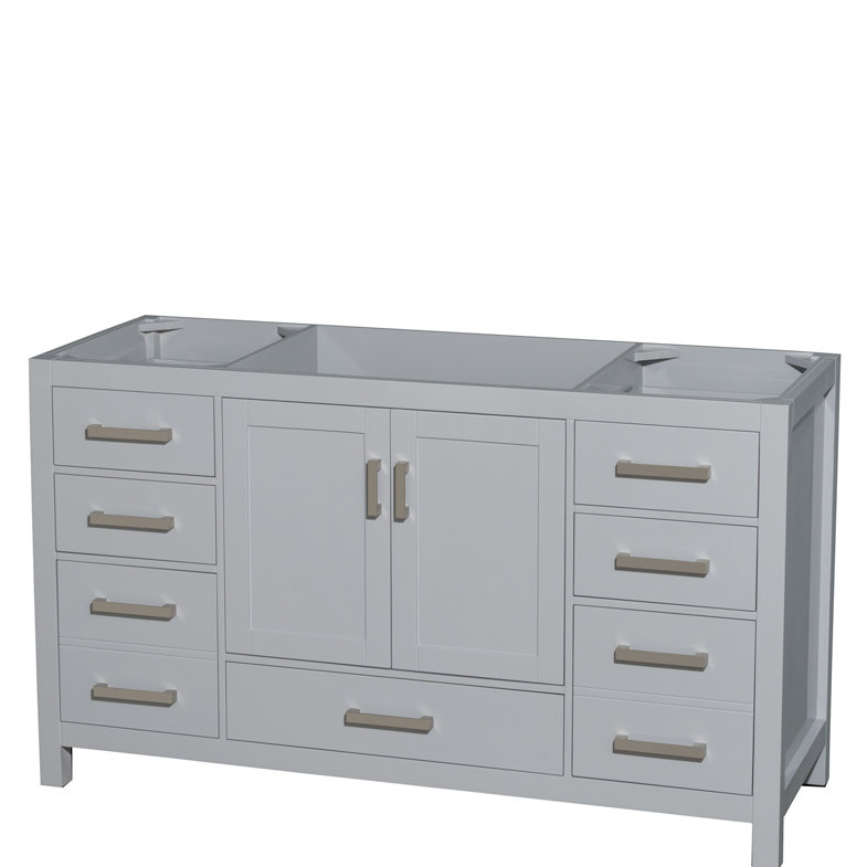 Wyndham Collection Sheffield 59" Single Bathroom Vanity Base Only