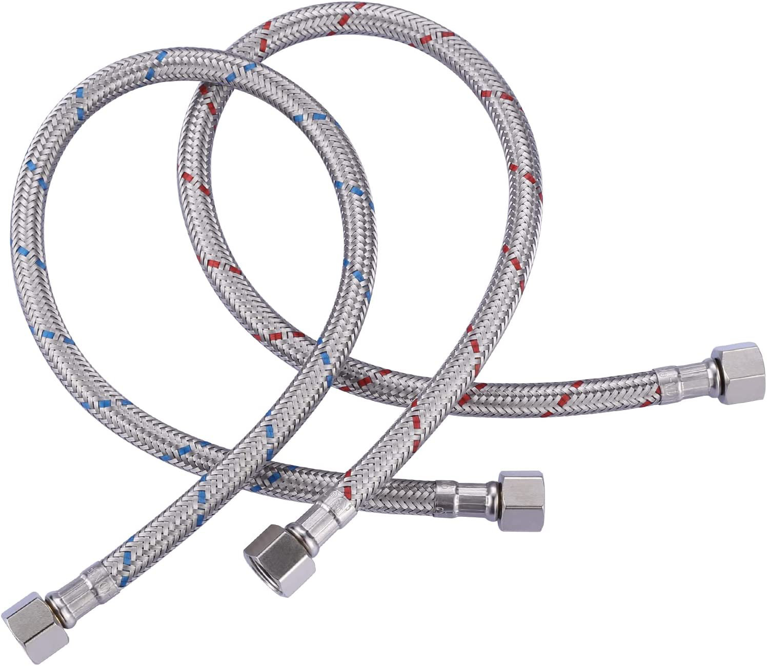 ARCORA 20" Faucet Hose Connects Kitchen Bathroom Sink To Water Supply, Cupc Faucet Supply Lines