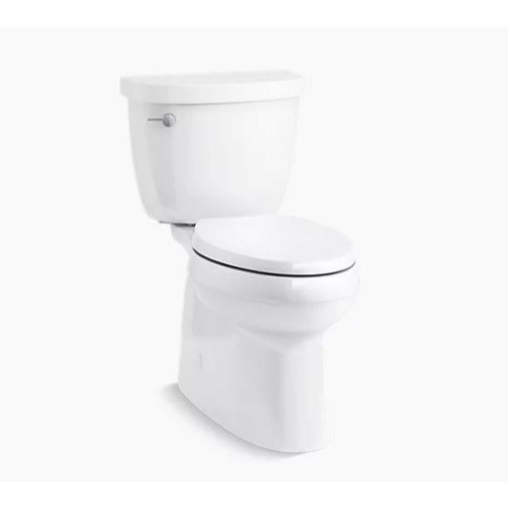 Kohler Comfort Height® twopiece elongated 1.28 gpf toilet with skirted