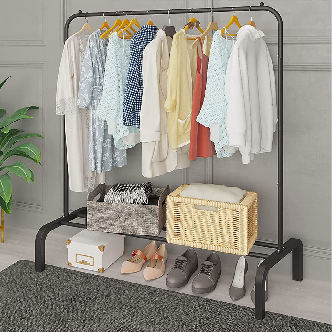 Rebrilliant Kiyono 43.31'' Clothes Rack Wayfair