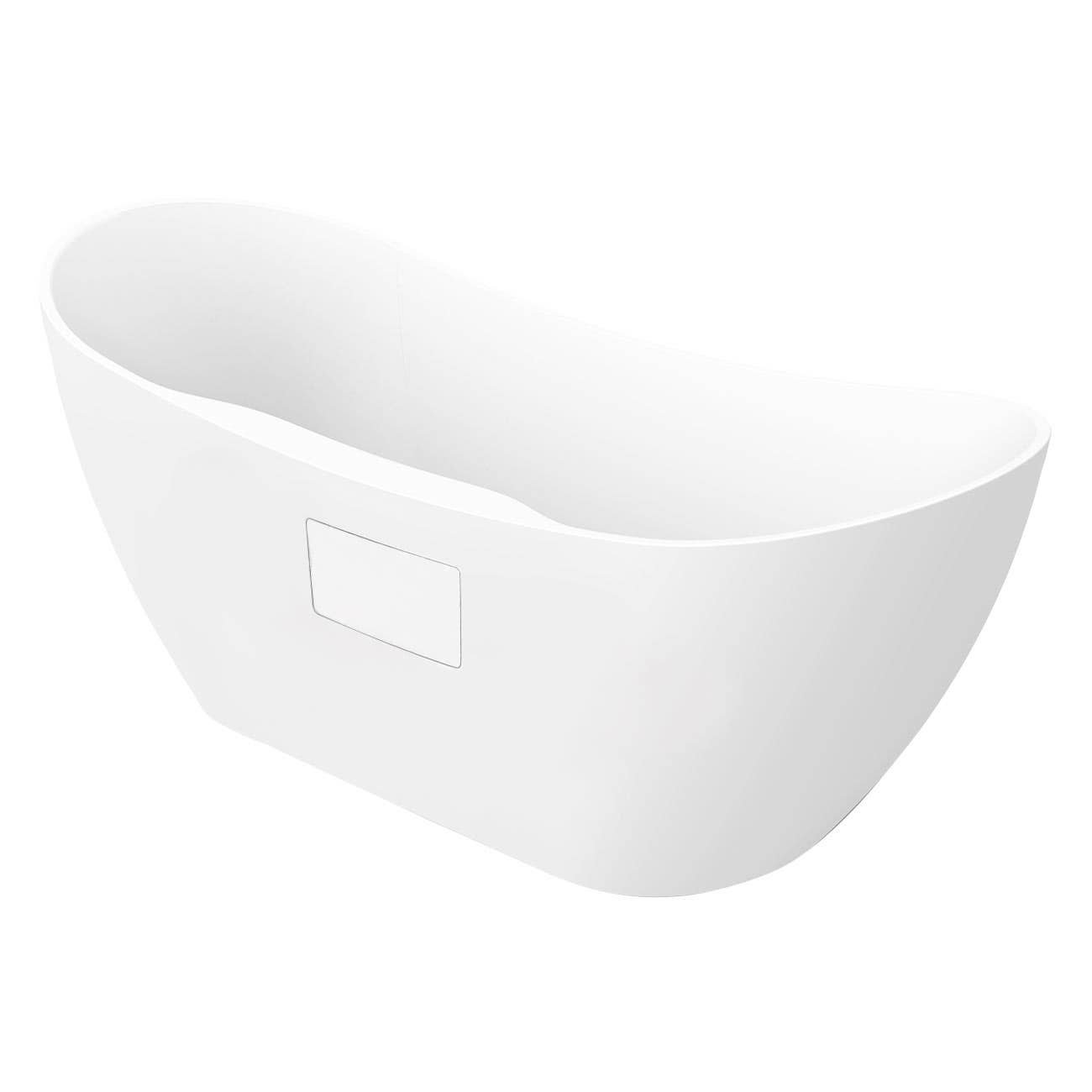 Chevington 60'' x 28.38'' Freestanding Soaking Acrylic Bathtub | Wayfair