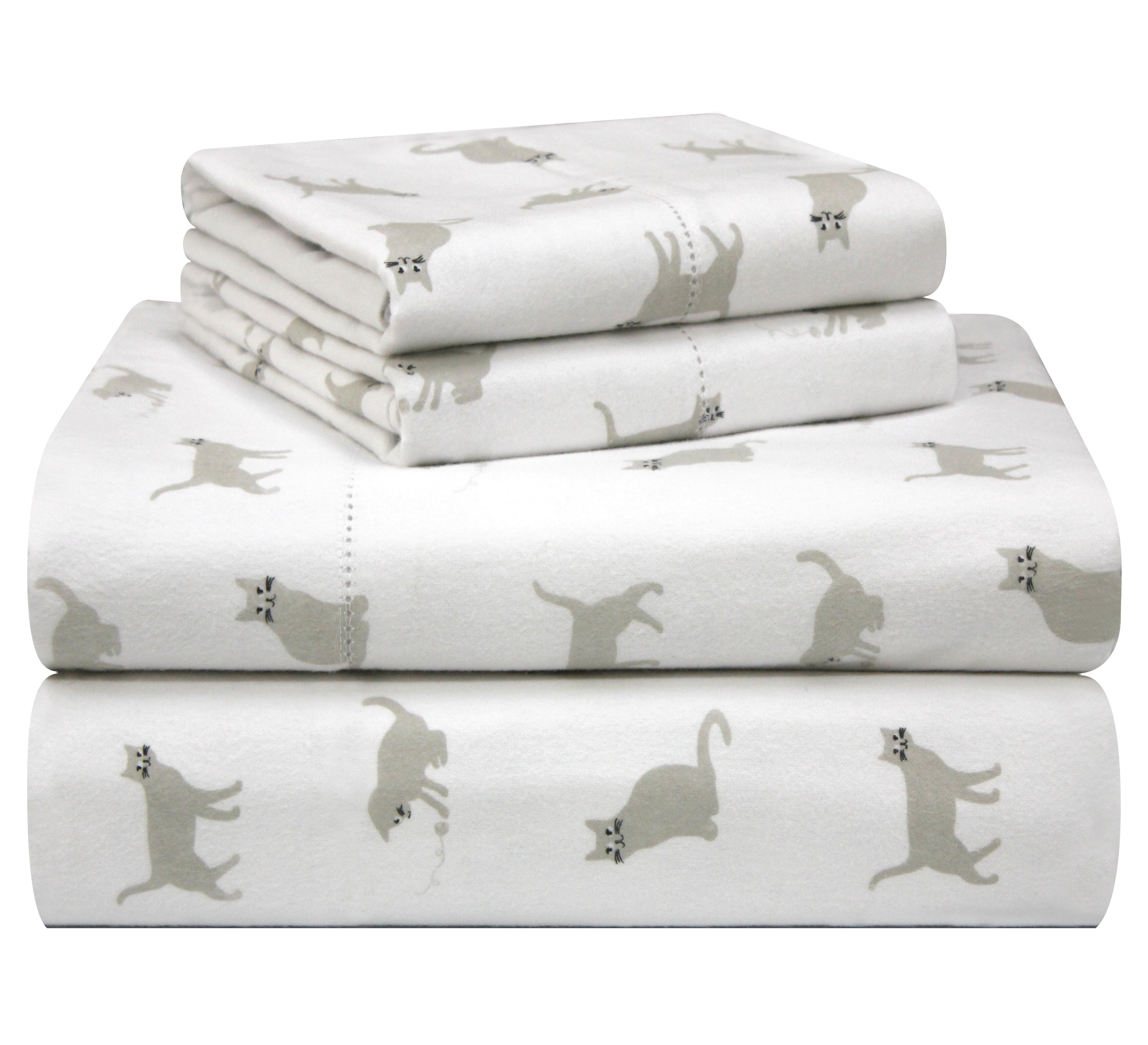Red Barrel Studio® Ellensburg Animal Print 100% Cotton Flannel Sheet Set &  Reviews - Wayfair Canada