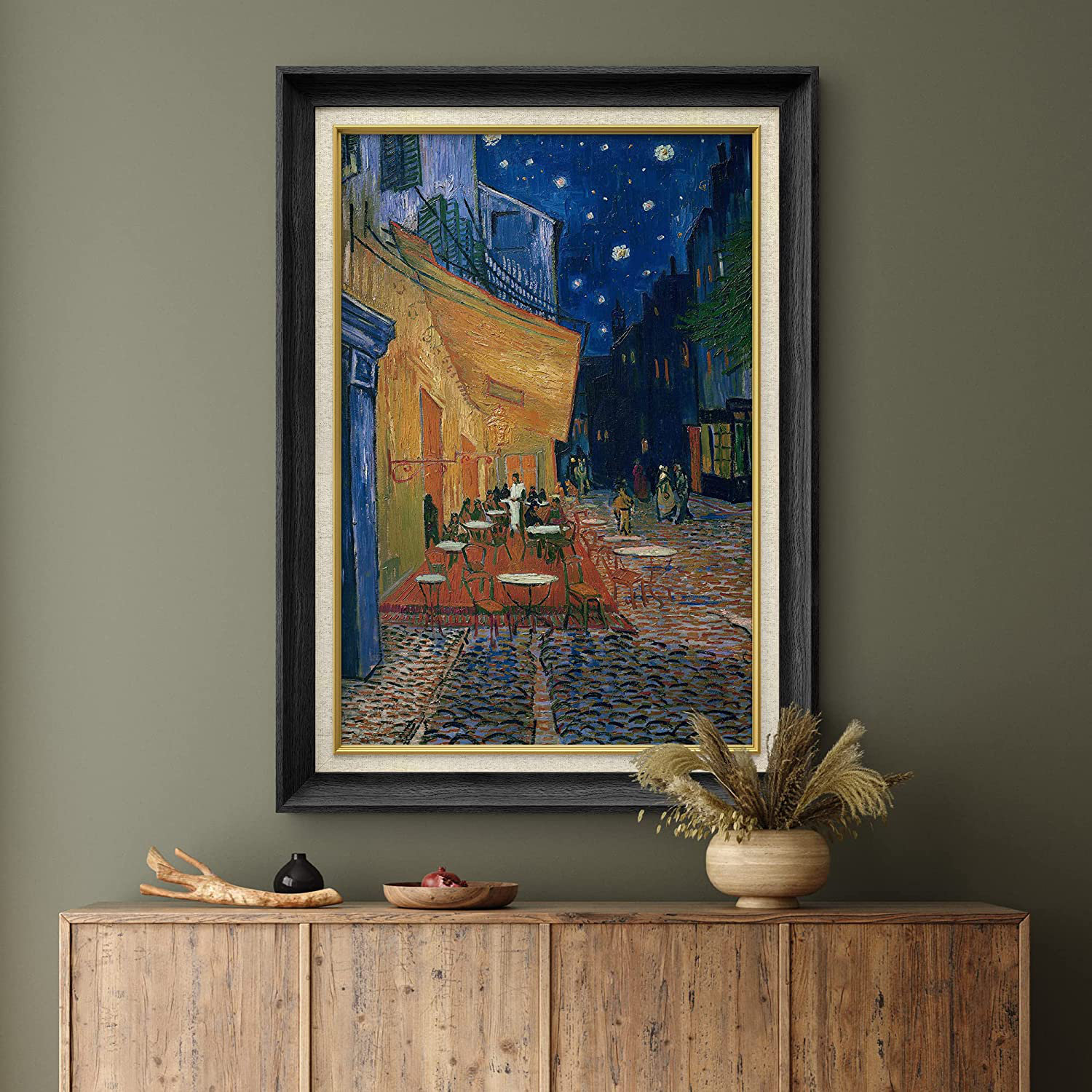 SIGNLEADER Cafe Terrace At Night by Vincent Van Gogh Picture Frame