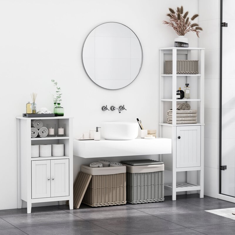 Breakwater Bay Cadmore Freestanding Bathroom Cabinet & Reviews | Wayfair