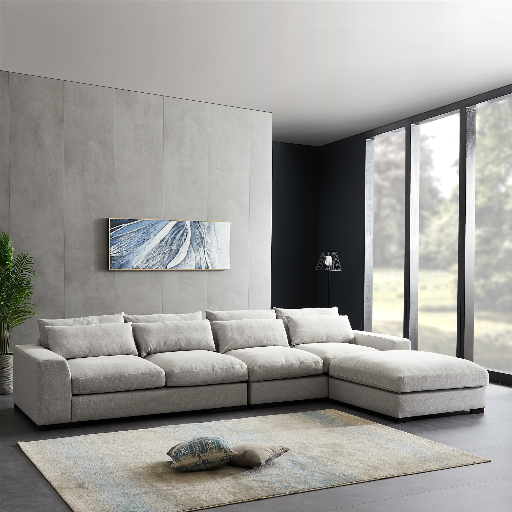sandile 3 - piece upholstered sectional