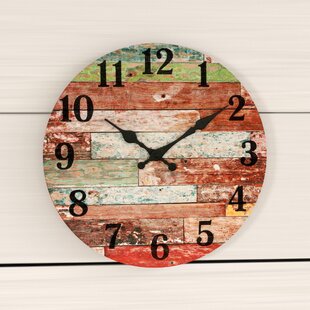 Classic Gift 8” 3D Hollow Distressed Silver Silent-Sweep Round Retro Wall Clock 