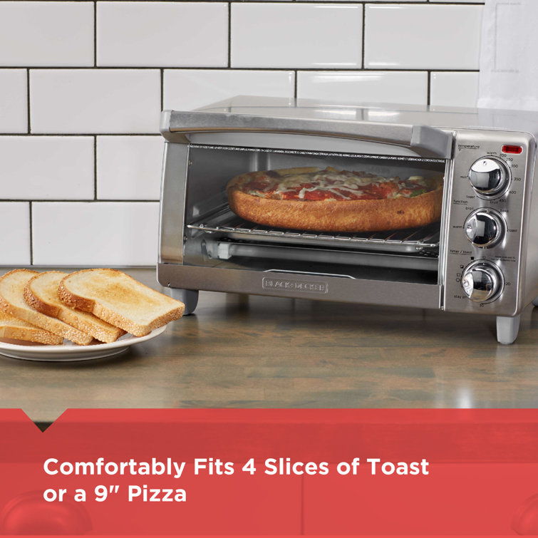 black and decker 4 slice countertop oven