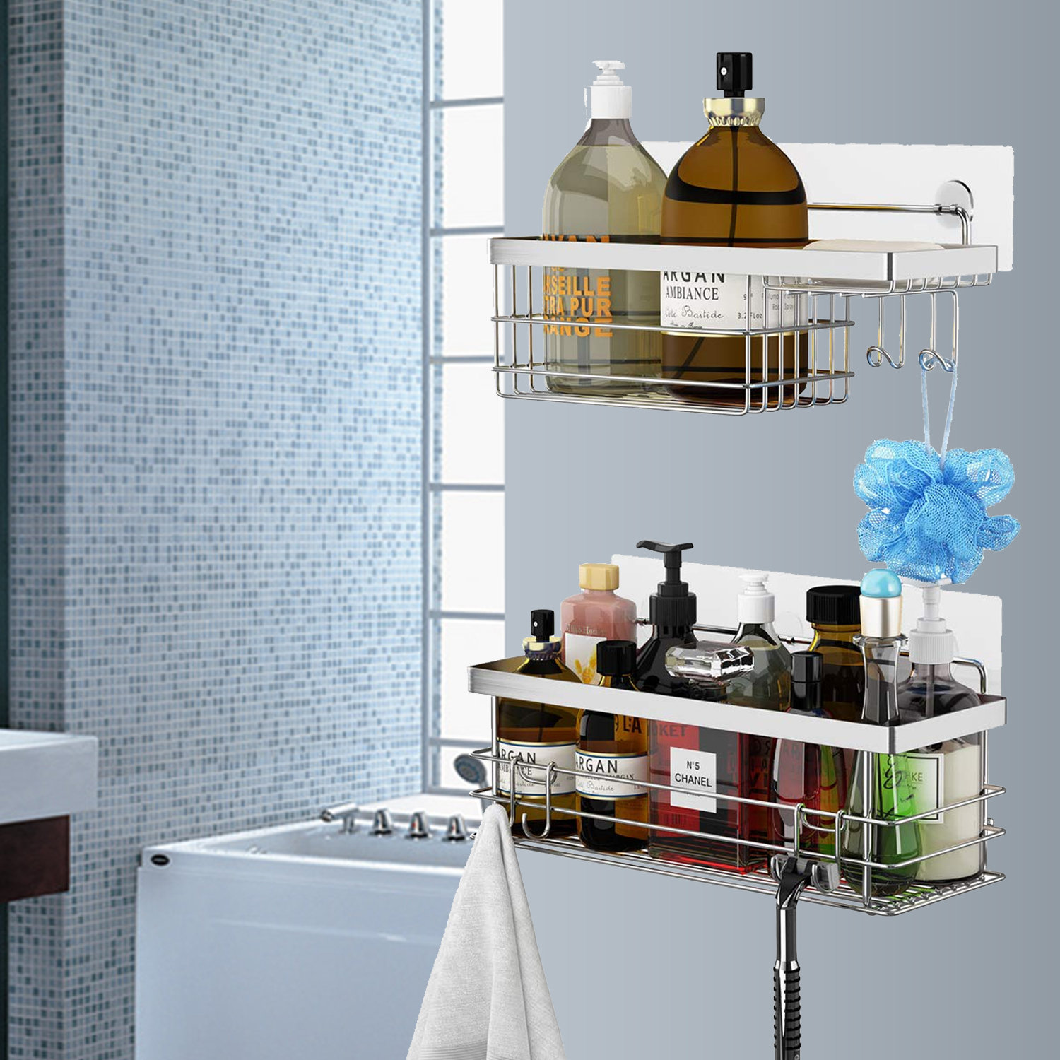 Rebrilliant Laquieta Hanging Shower Caddy Wayfair