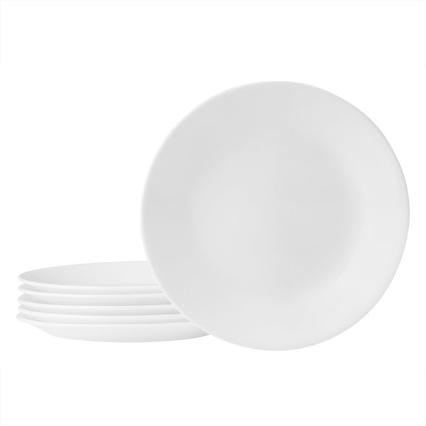 Corelle Livingware 12 Piece Dinnerware Set, Winter Frost White , Service for 4