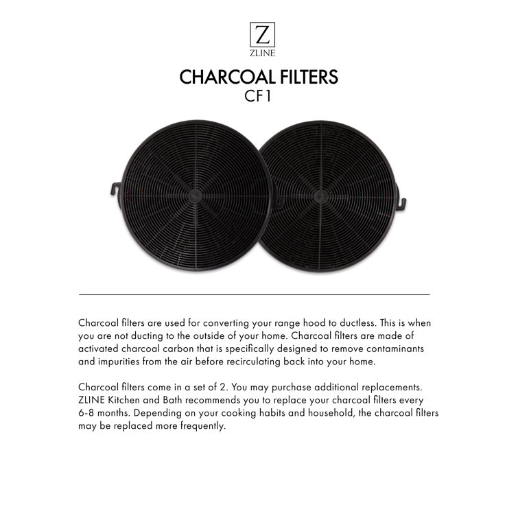 zline range hood carbon filters