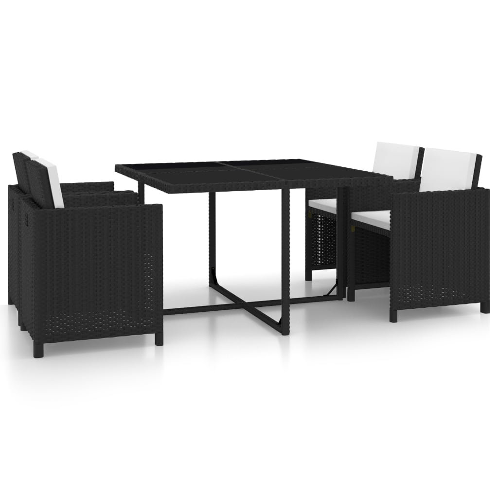 Ebern Designs Patio Dining Set 5 Piece Dining Table Set with Chairs