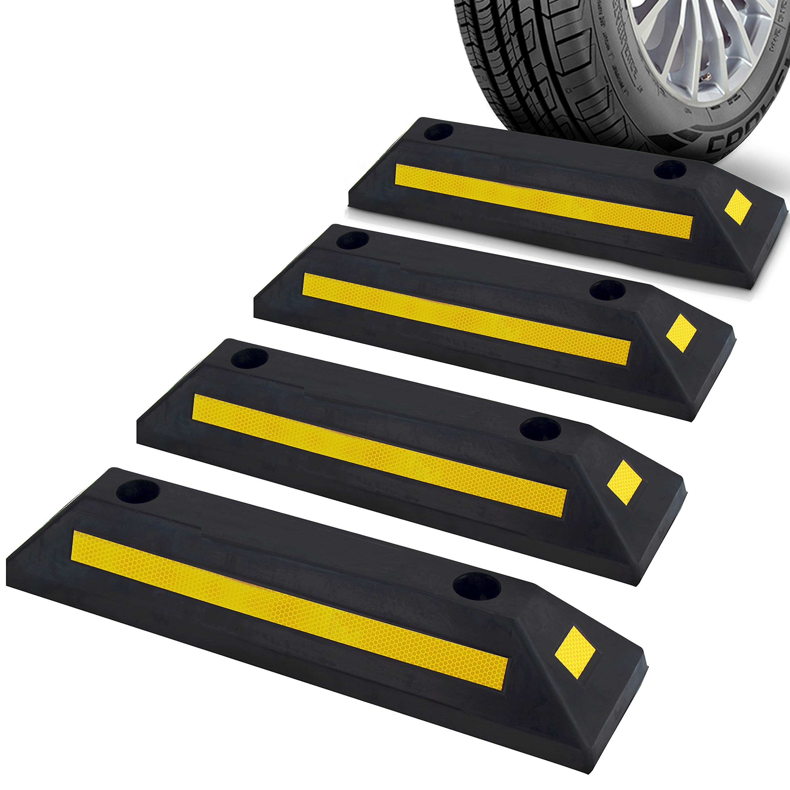 Garage parking assistant Driveway wheel stopper Parking barrier 