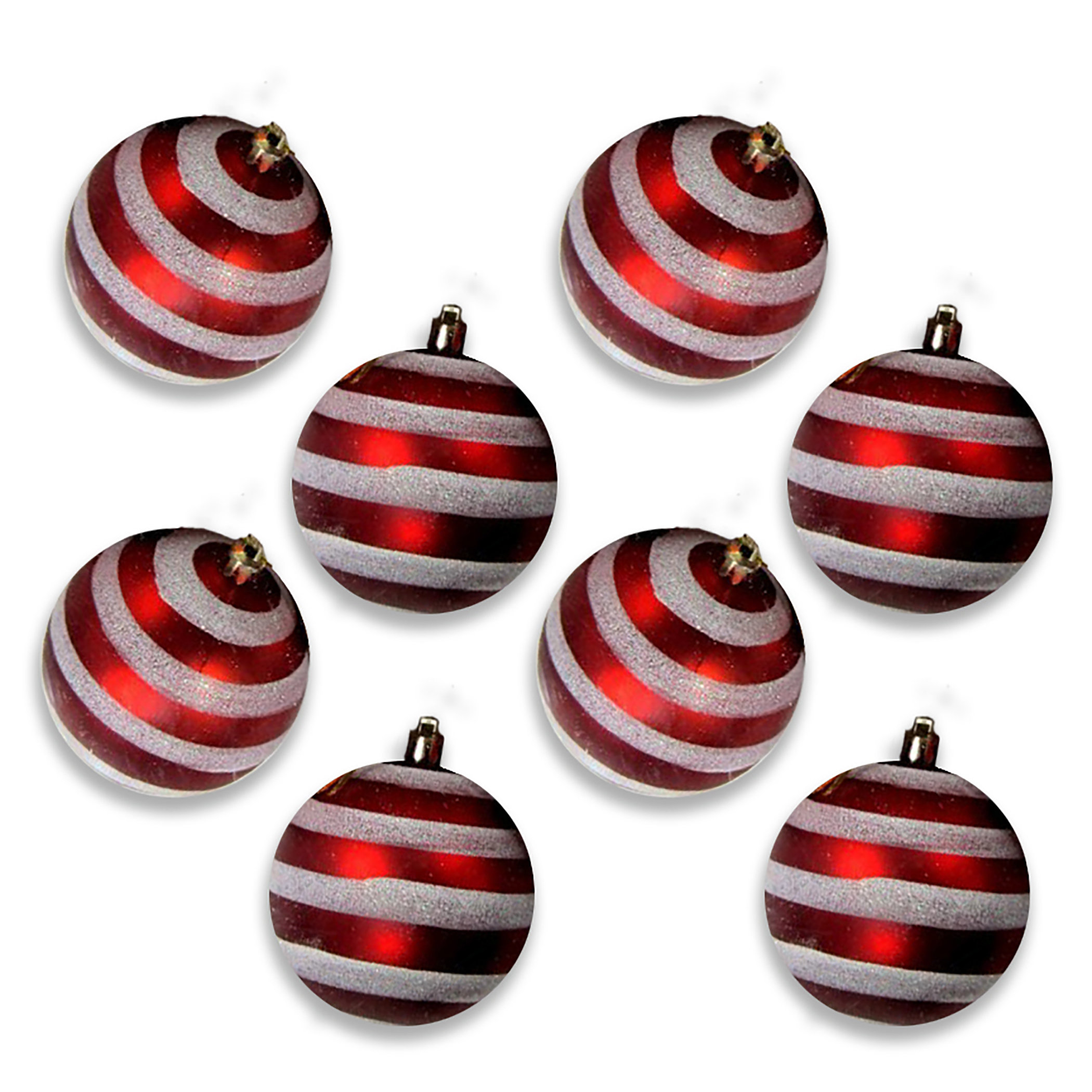 The Holiday Aisle® 8 Piece Solid Ball Ornament Set Wayfair