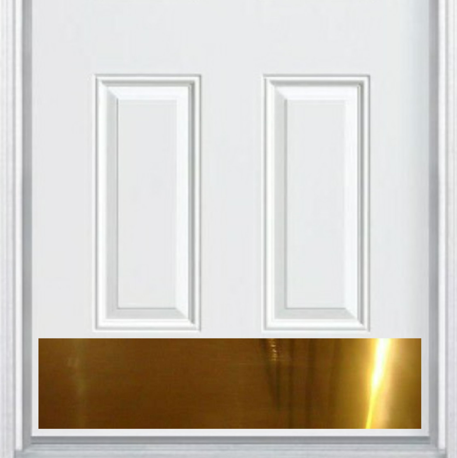 Deck the Door Decor Door Kick Plate Anodized Aluminum Industrial