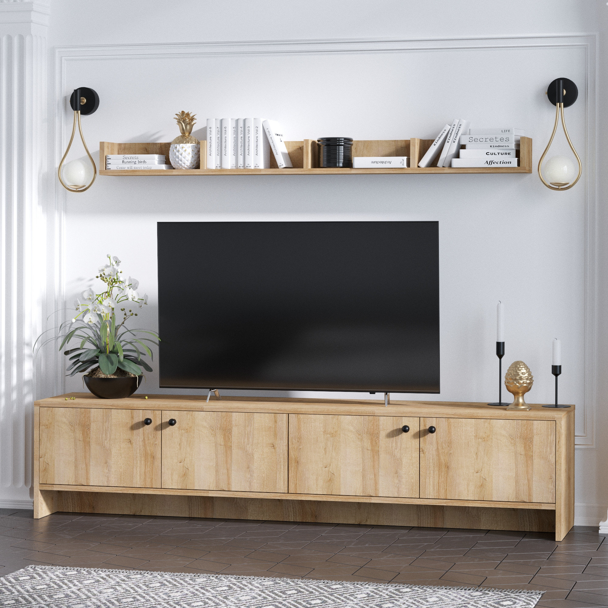 East Urban Home Media Center Wayfair