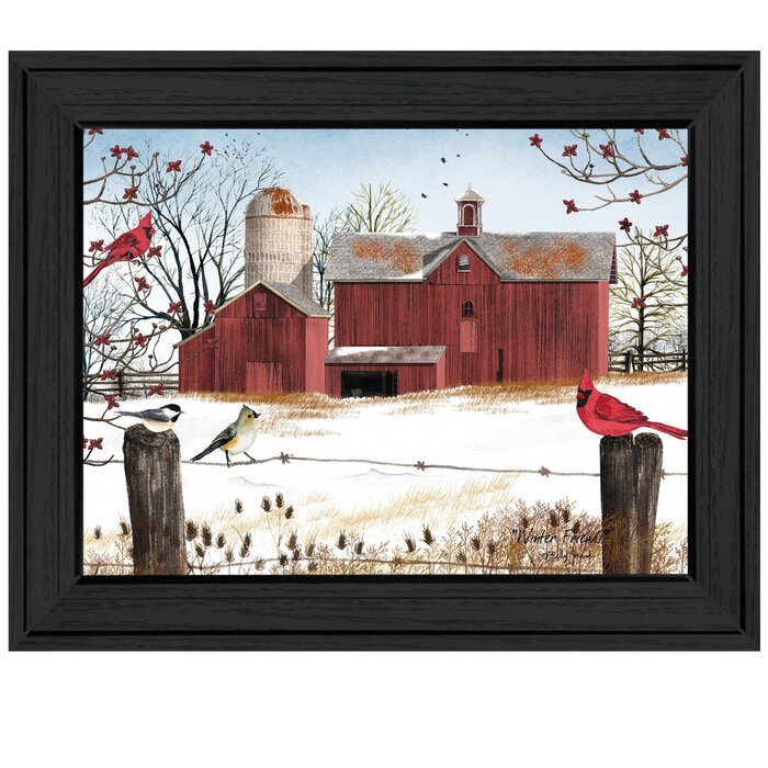 August Grove® Winter Friends Framed On Paper by Billy Jacobs & Reviews ...