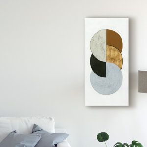 George Oliver Stacked Coins I by Grace Popp - Painting on Canvas | Wayfair