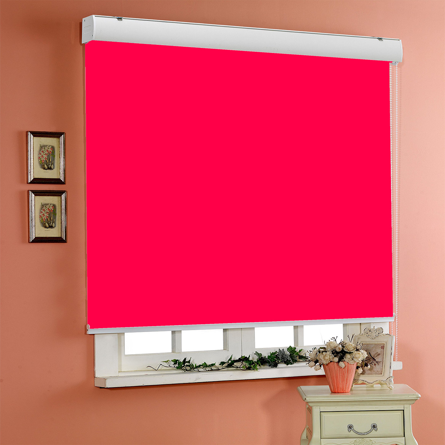 Symple Stuff Blackout Paradise Pink Roller Shade Wayfair