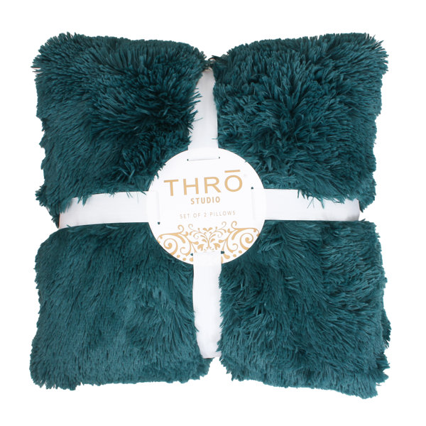 Blue Fur Pillow Wayfair