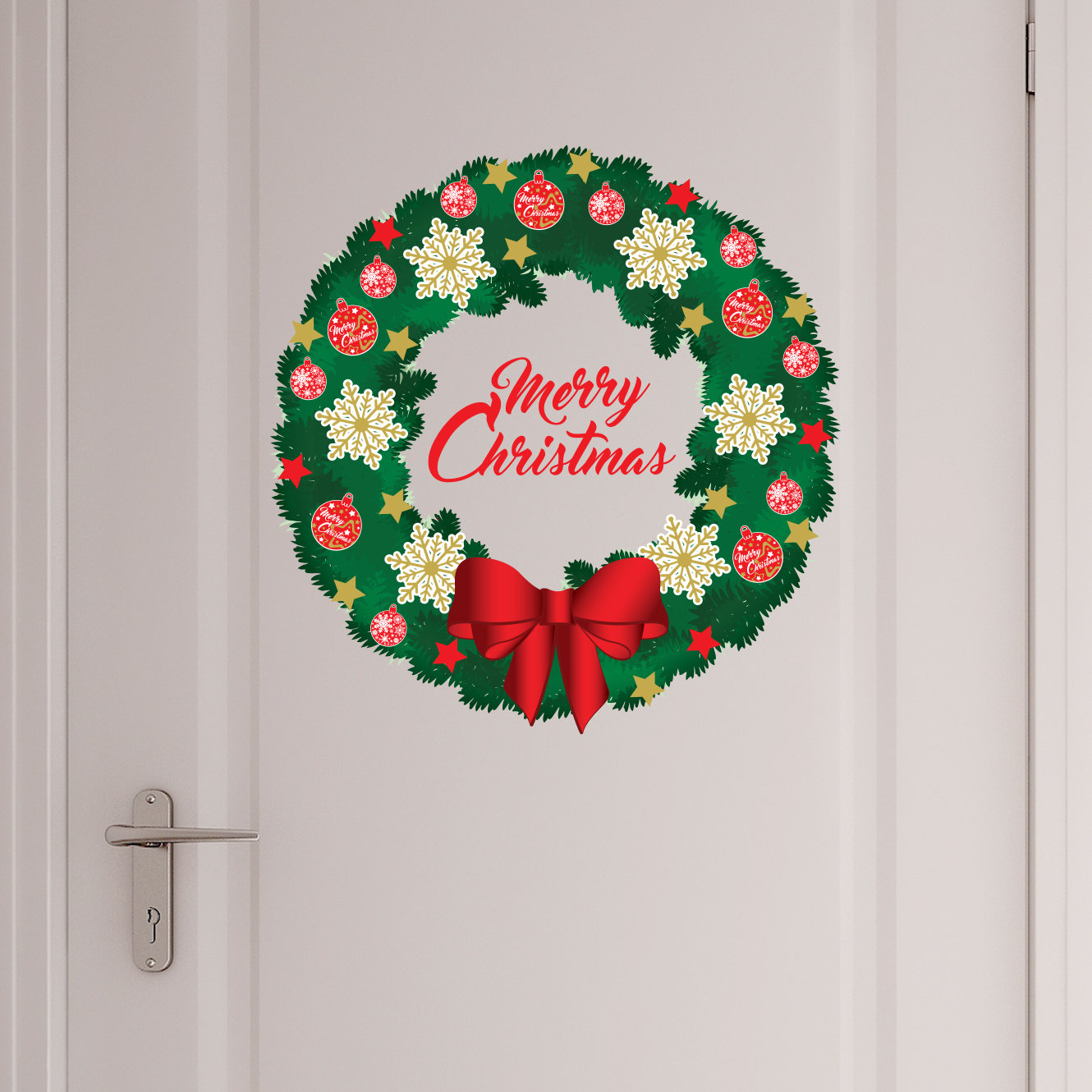 The Holiday Aisle® 2 Piece Christmas Garland Wall Decal Set Wayfair