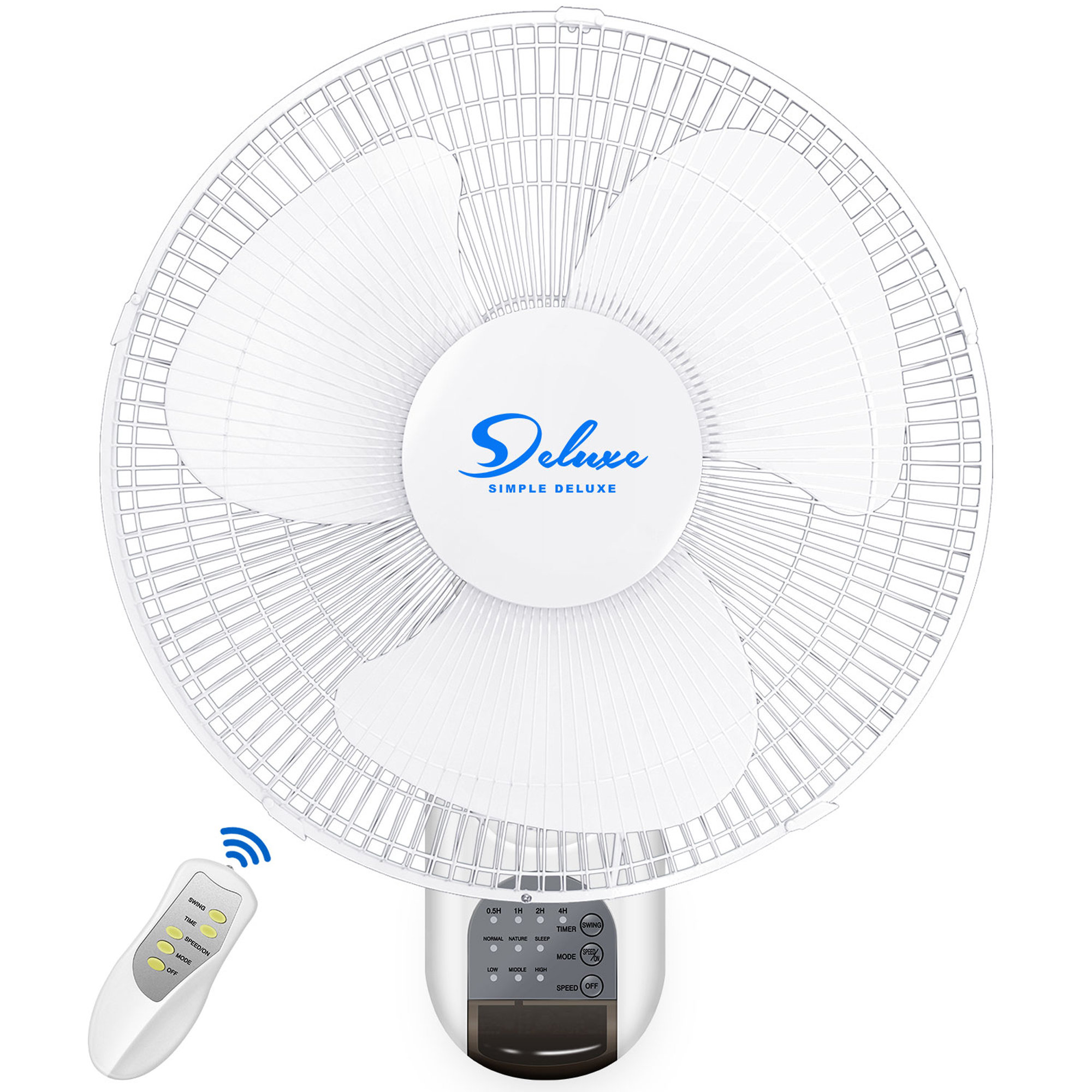 Dubbin 18.7'' Oscillating Wall Mounted Fan Fan with Remote Included