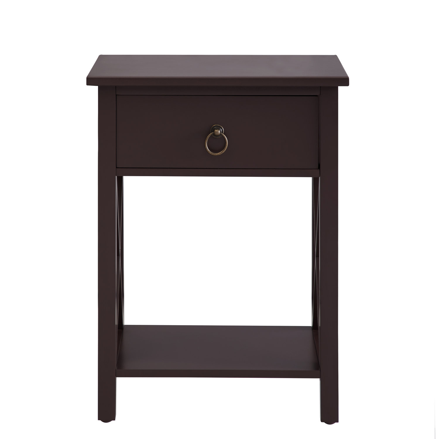 Breakwater Bay Adelmar Small Night Stand with Storage Shelf and Drawer
