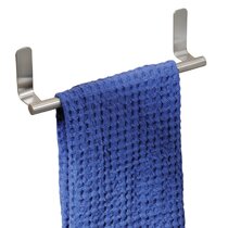 SHYOSUCCE Self Adhesive Towel Rail SUS 304 Stainless Steel Hand Towel Holder without Drilling for Kitchen and Bathroom 17 Inches