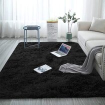 Details about   Carpet Comfortable To Touch " Shaggy Lilou " Black Good Quality Polyester 