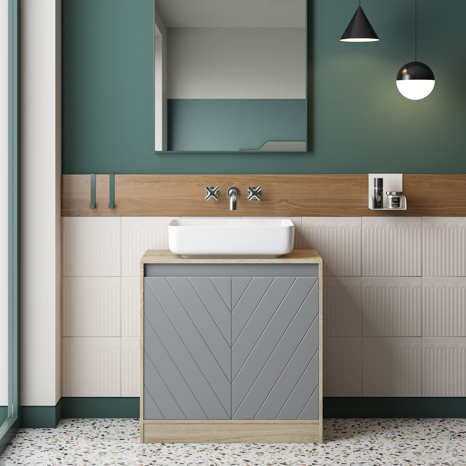 Latitude Run Under Sink Storage Basin Cupboard With Adjustable