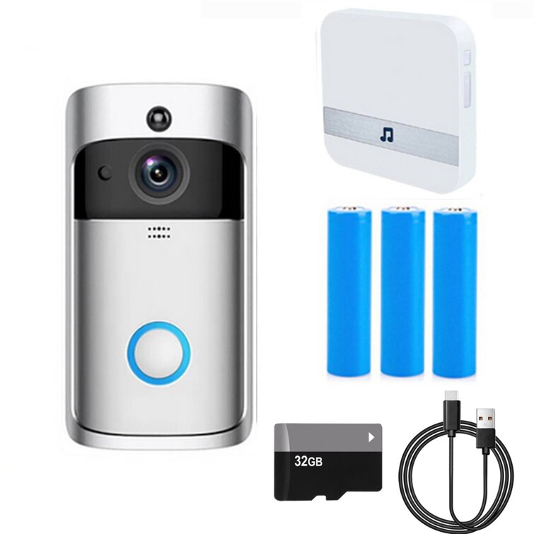 Doorbell Video Camera 720P Visible Door Phone Smart Security Camera Night Vision 