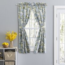 HERITAGE LACE BLUE HYDRANGEA 24"BY63" TIER CURTAINS 1 TIER NICE ITEM 3072 