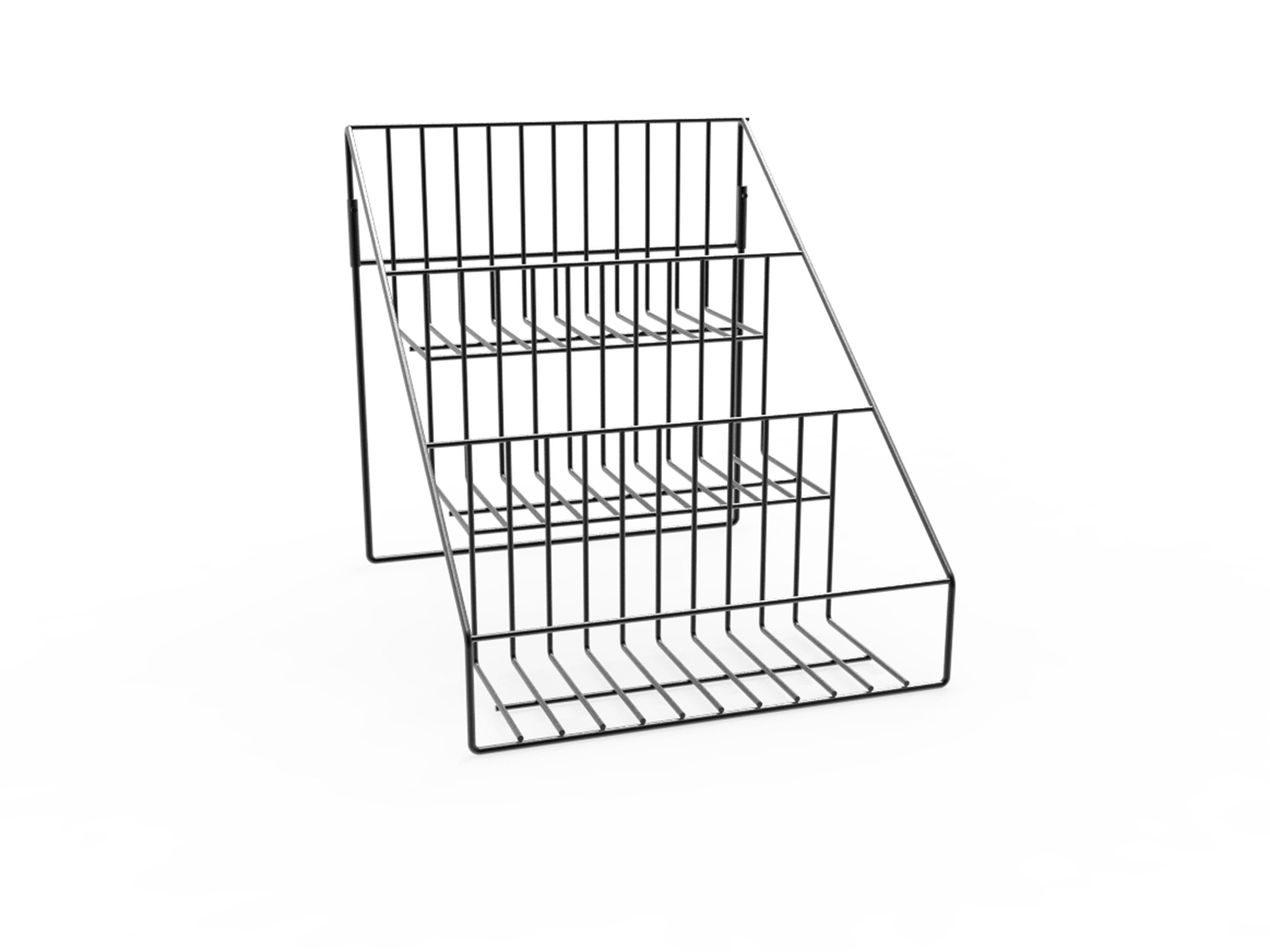Rebrilliant Wire Store Fixture Countertop Retail Display Rack Tiers