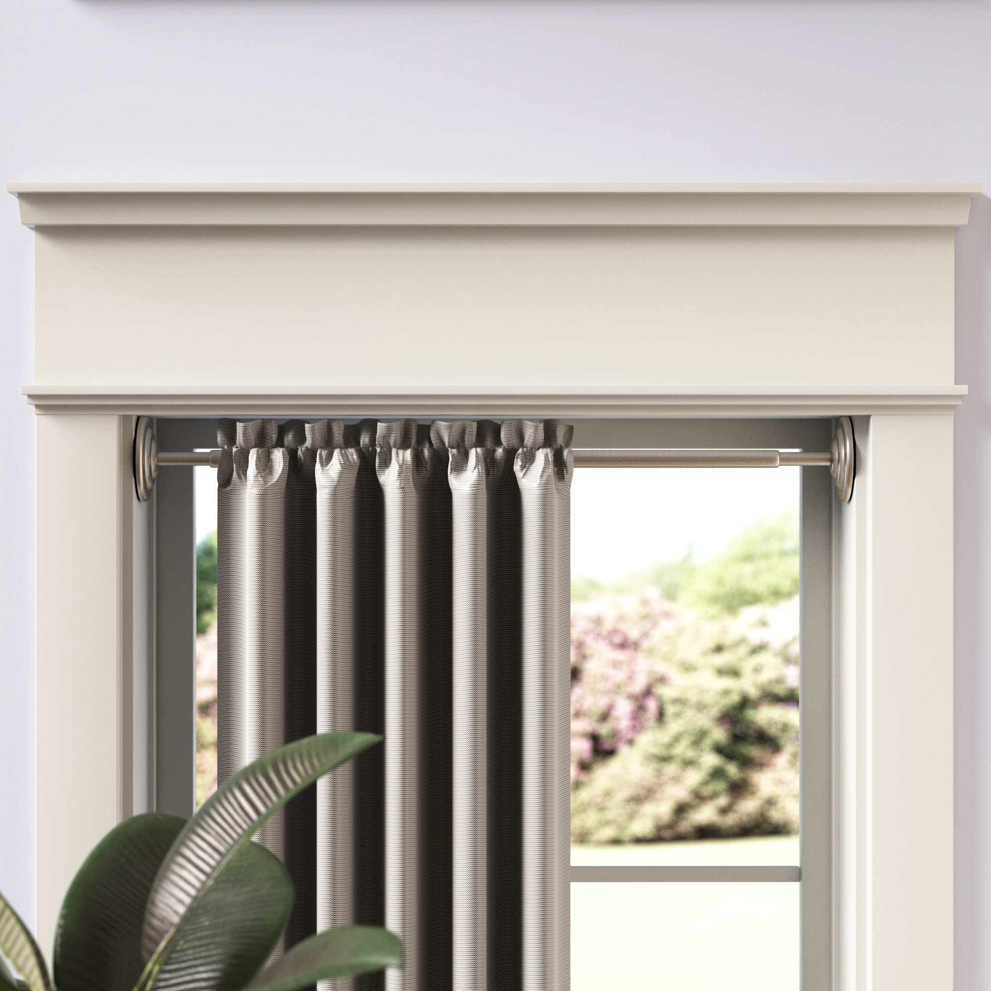 tension curtain rods