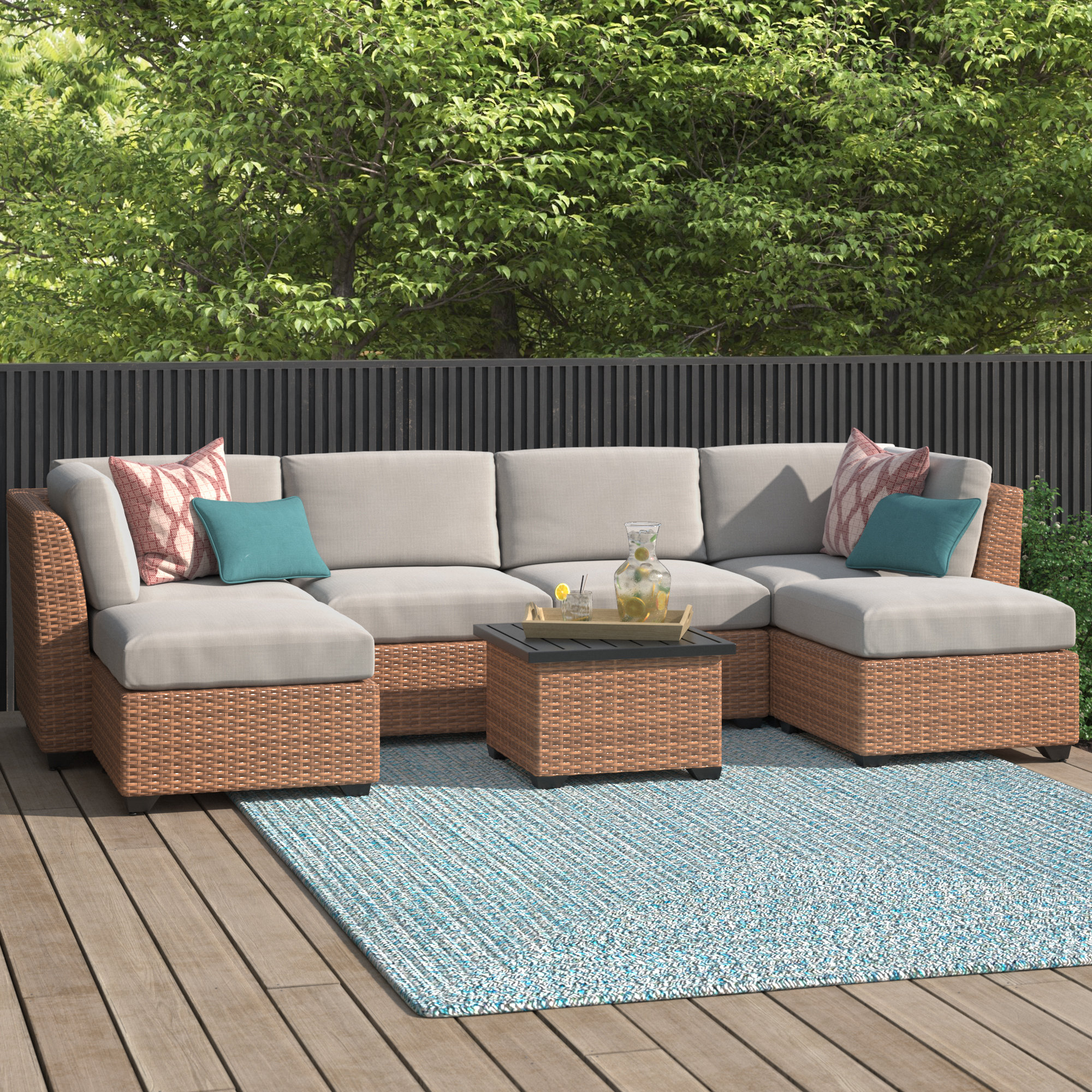 Sol 72 Outdoor™ Waterbury HighDensity Polyethylene (HDPE) Wicker 4