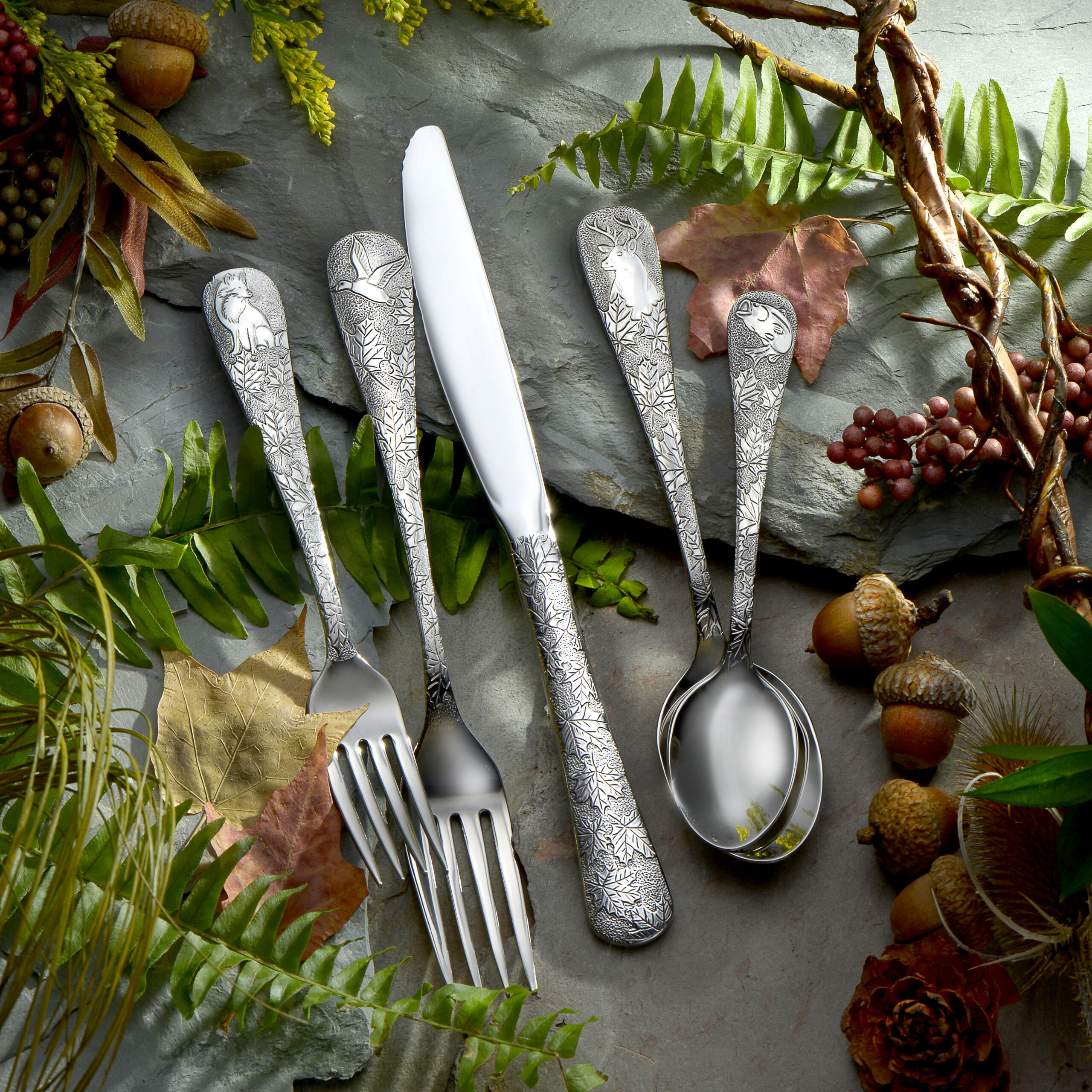 Liberty Tabletop Stainless Steel Flatware Set of 65 Wayfair