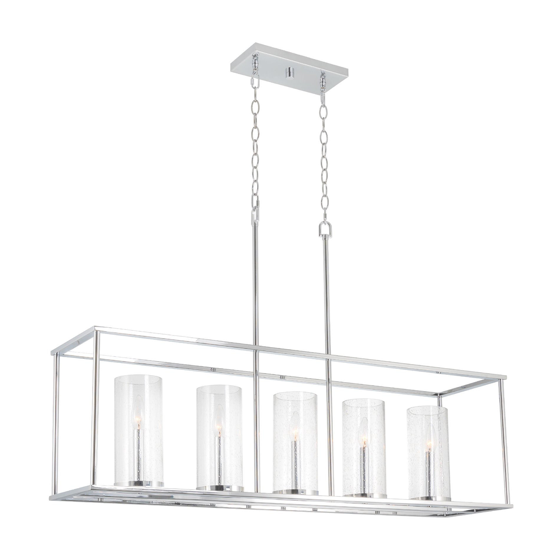Ebern Designs Renaldi 5 Light Kitchen Island Rectangle Chandelier