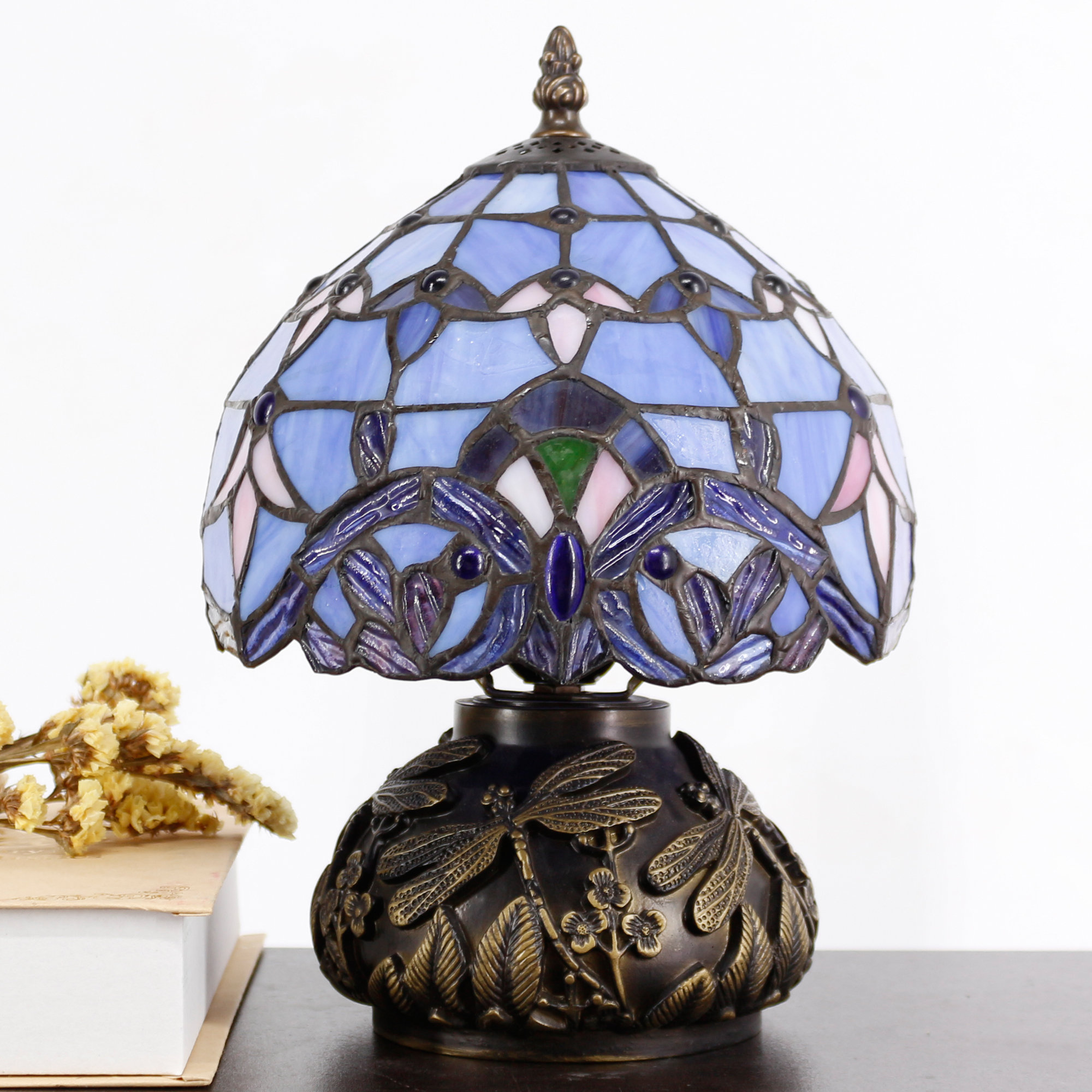 Pornografi Bermad Calamity Bloomsbury Market Tiffany Table Lamp 11" Tall Baroque Style Mushroom Type  Stained Glass Lamp & Reviews | Wayfair