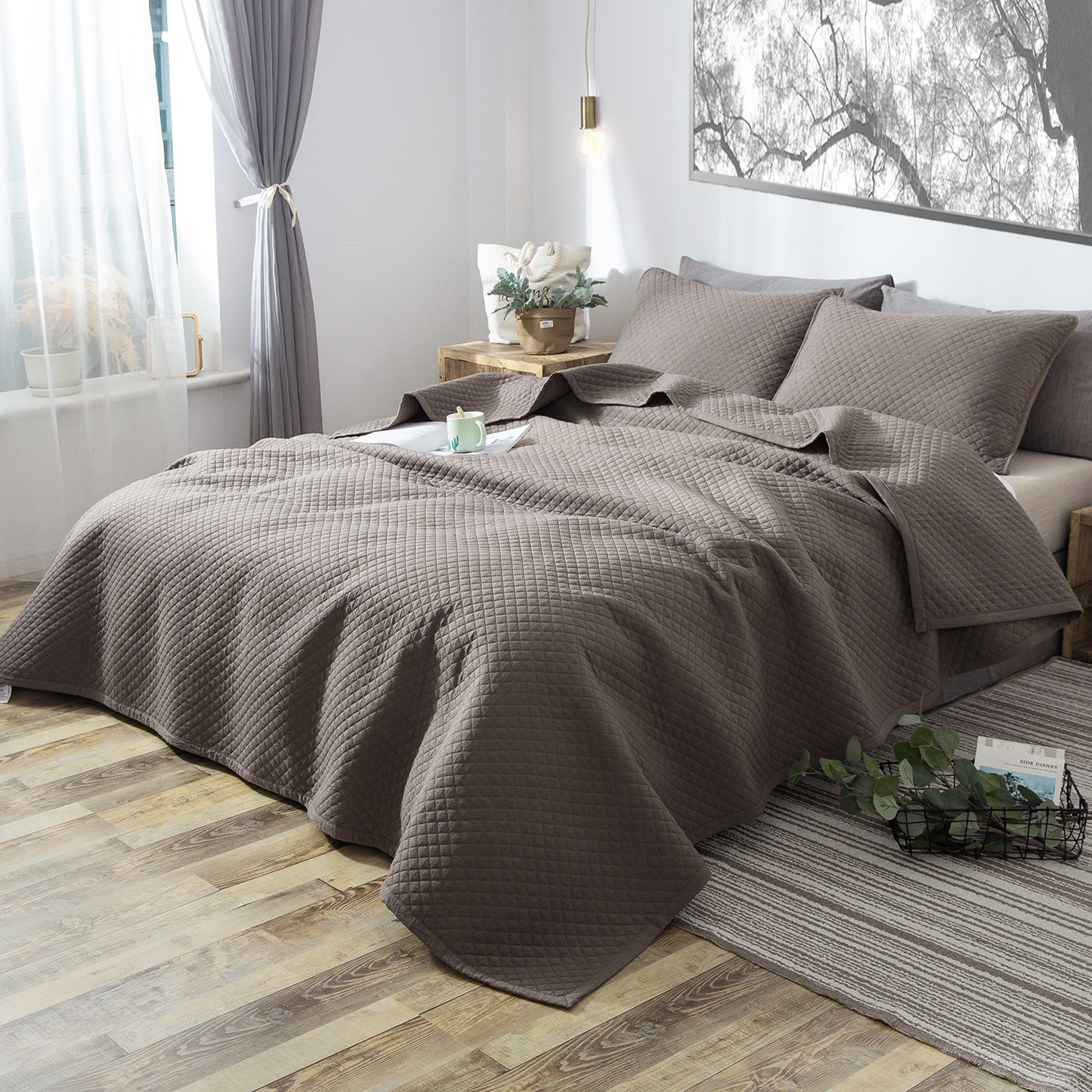 ANNA.Z HOME & DESIGN Percale Quilt Set Wayfair