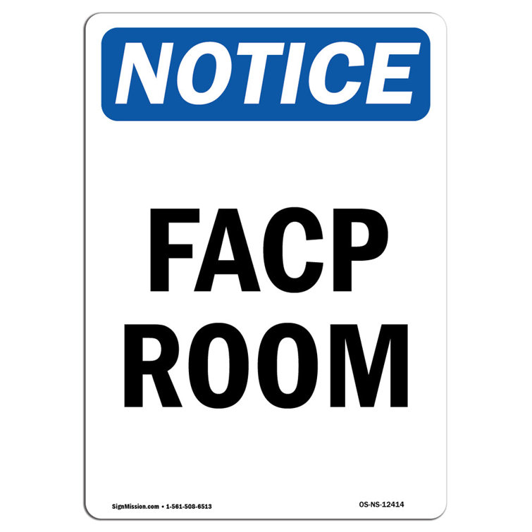 SignMission FACP Room Sign | Wayfair