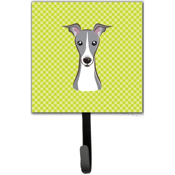 Greyhound metal Hook Holder Dog Lead / Key Hanger 