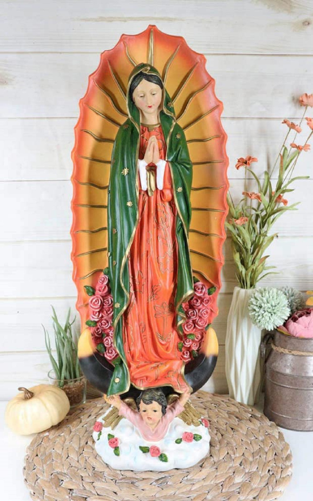Astoria Grand Large Pious Our Blessed Virgin Lady Of Guadalupe Holy