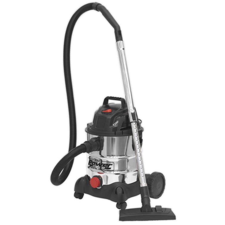 Sealey Stainless Bagless Cylinder Vacuum Cleaner