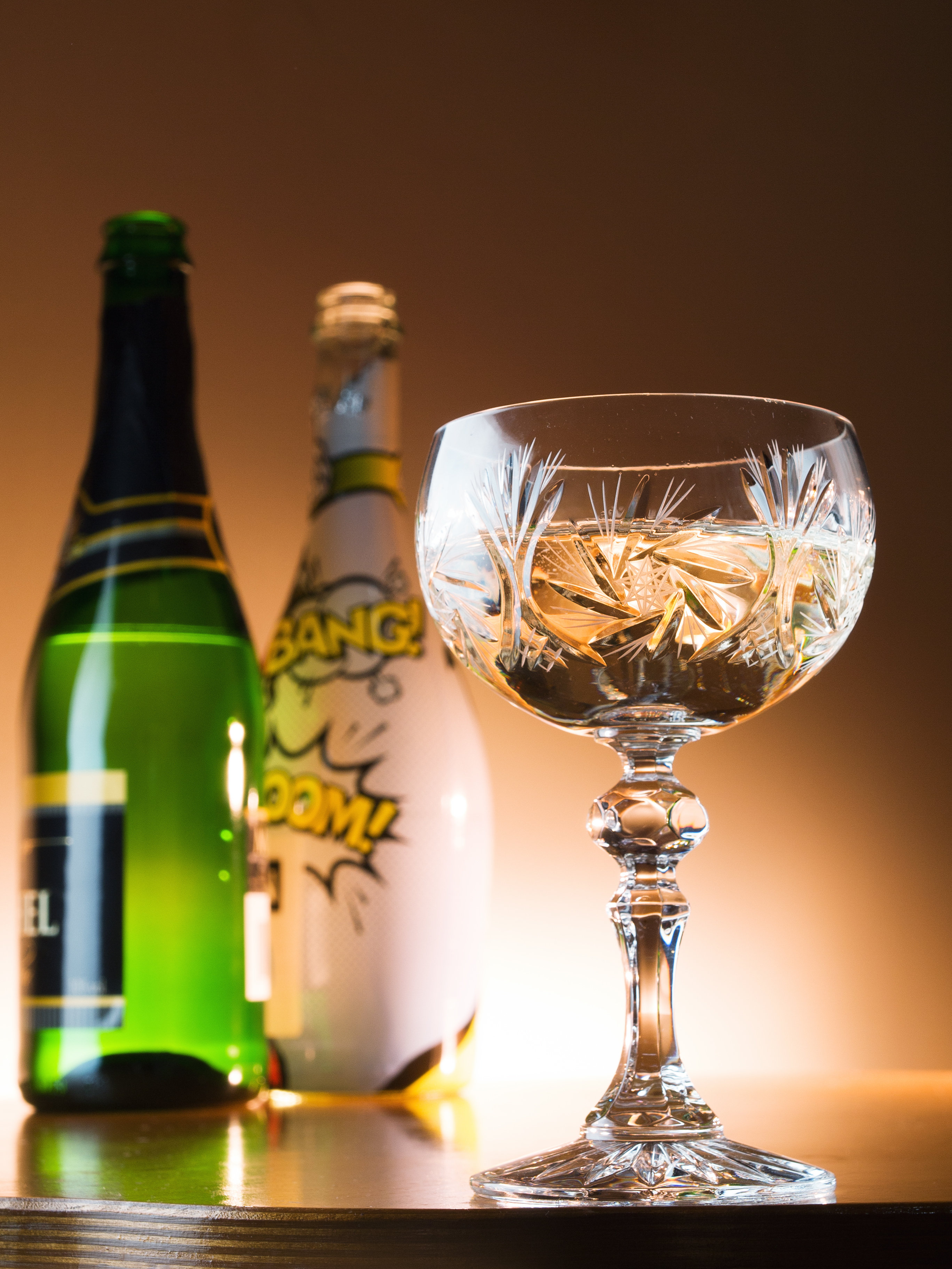 Majestic Crystal Champagne Glasses Flute Saucer Belle Coupe Set