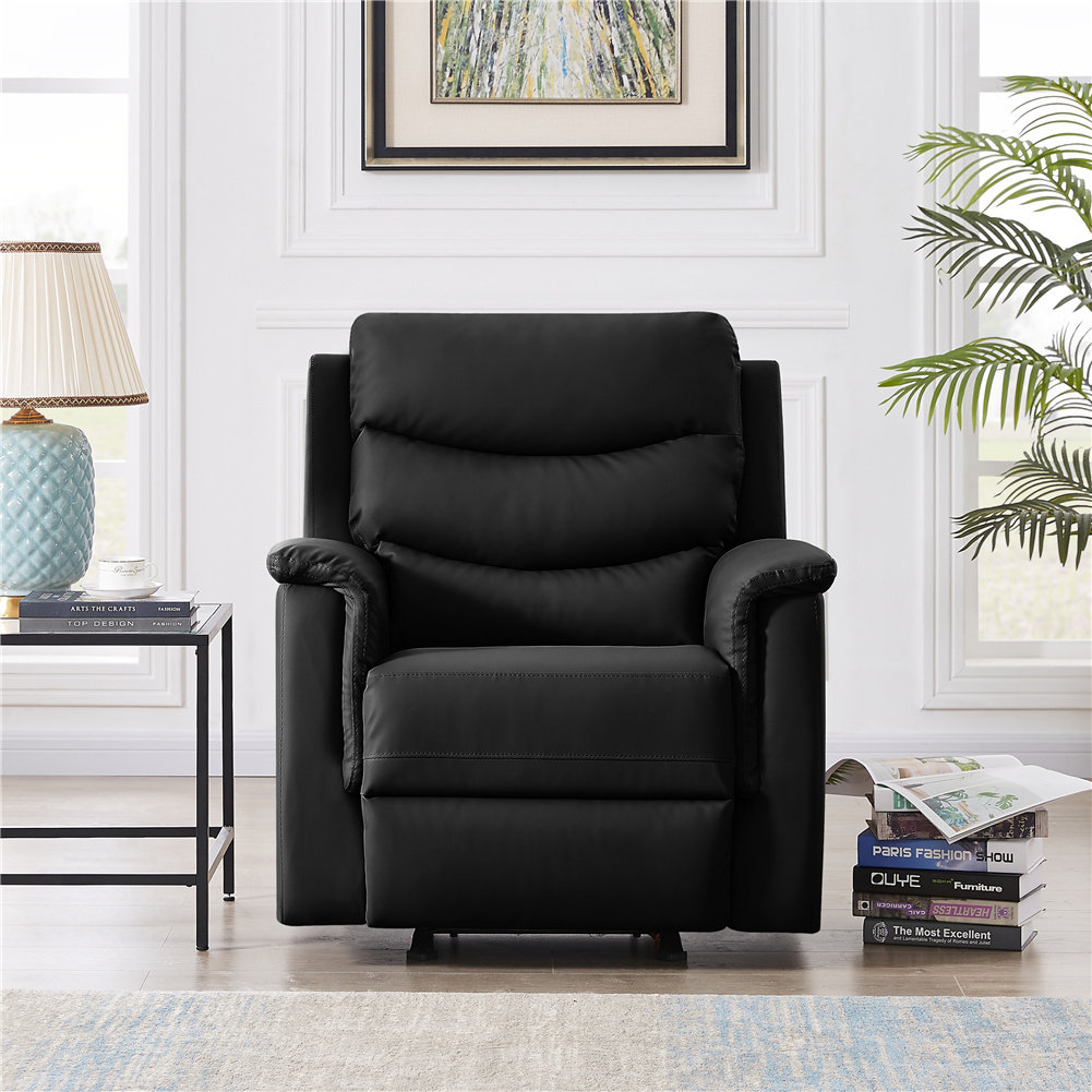 Latitude Run® Faux Leather Manual Recliner Wayfair